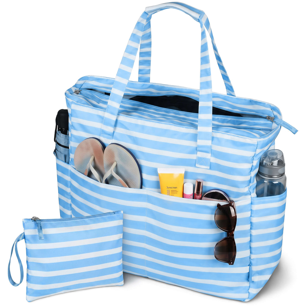 Tirrinia Extra Large Beach Tote Bag – Waterproof Travel Tote with Wet & Dry Separation - product photo