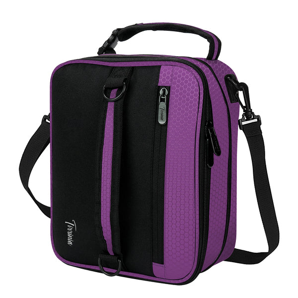 Tirrinia Expandable Insulated Lunch Cooler Bag Patchwork Color