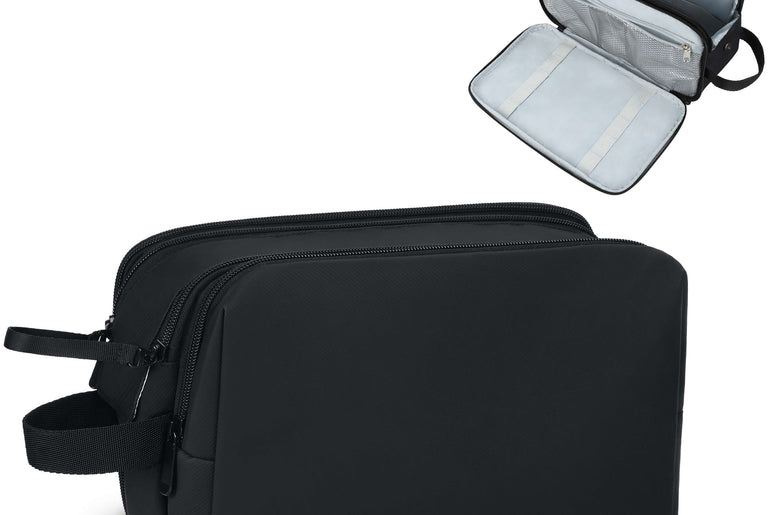 Tirrinia Travel Toiletry Bag – Waterproof Organizer with Dry & Wet Separation -  product photo