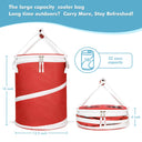 Tirrinia Collapsible Pop-Up Cylinder Cooler Bag side view