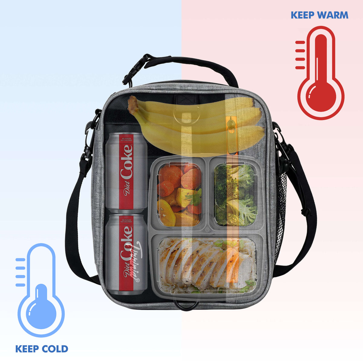 Tirrinia Expanded Insulated Cooler — 6.5L to 9.5L, Leakproof, 4 Ways to Carry