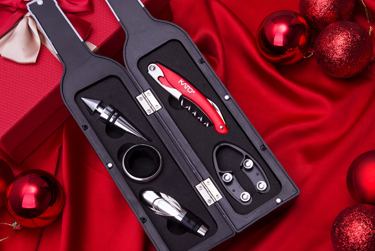 Kato by Tirrinia 5Pcs Wine Bottle Opener Set with Gift Case