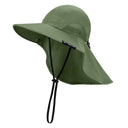 Solaris Unisex Outdoor Sun Protection Fishing Cap with Neck Flap Wide Brim Mesh Hat for Travel Camping Hiking Hunting newarri