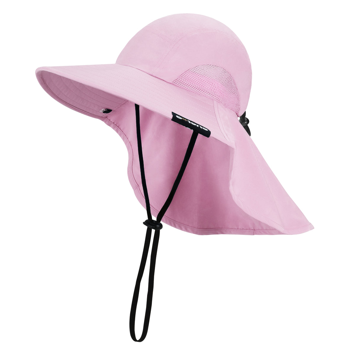 Solaris Unisex Outdoor Sun Protection Fishing Cap with Neck Flap Wide Brim Mesh Hat for Travel Camping Hiking Hunting side vi
