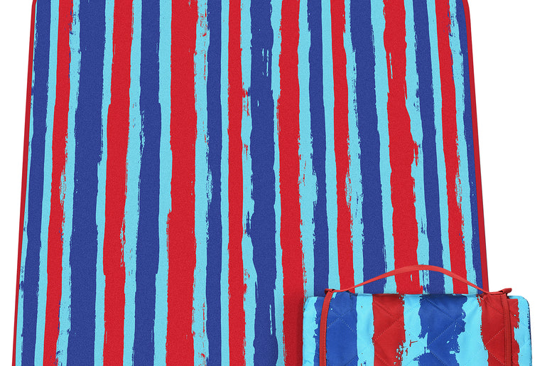 Quality Large Picnic Blanket 70" X 80" with USA Pattern Design