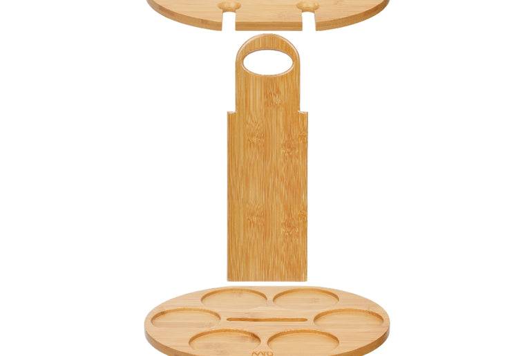 Tirrinia Bamboo Wine Bottle Holder with Corkscrew product image 8
