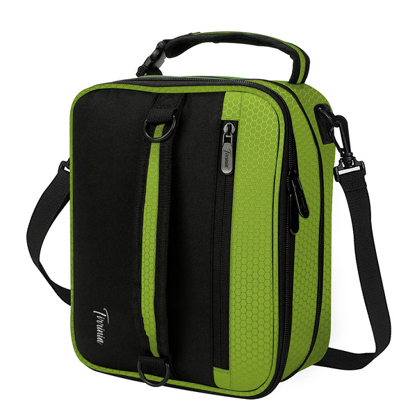 Tirrinia Expandable Insulated Lunch Cooler Bag Patchwork Color side view