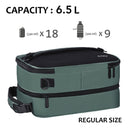 Tirrinia Expandable Insulated Lunch Cooler Bag Patchwork Color size chart