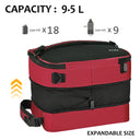 Tirrinia Expandable Insulated Lunch Cooler Bag Patchwork Color size chart
