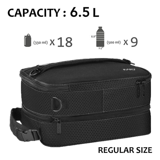 Tirrinia Expandable Insulated Lunch Cooler Bag Patchwork Color size chart