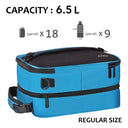 Tirrinia Expandable Insulated Lunch Cooler Bag Patchwork Color size chart