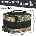 Tirrinia Expandable Camo Lunch Bag back view