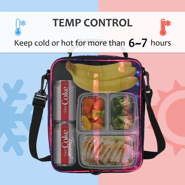 Tirrinia Expandable Insulated Lunch Cooler Bag Patchwork Color product image 29