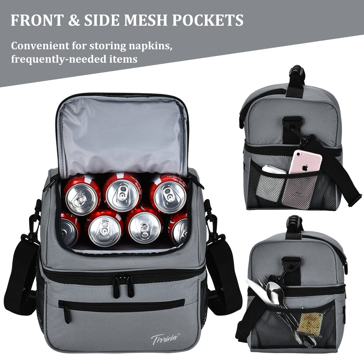 Tirrinia Extra Large Adult Insulated Lunch Bag