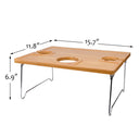 Tirrinia Folding Wooden Picnic Table for Outdoor size chart