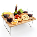 Tirrinia Folding Wooden Picnic Table for Outdoor back view