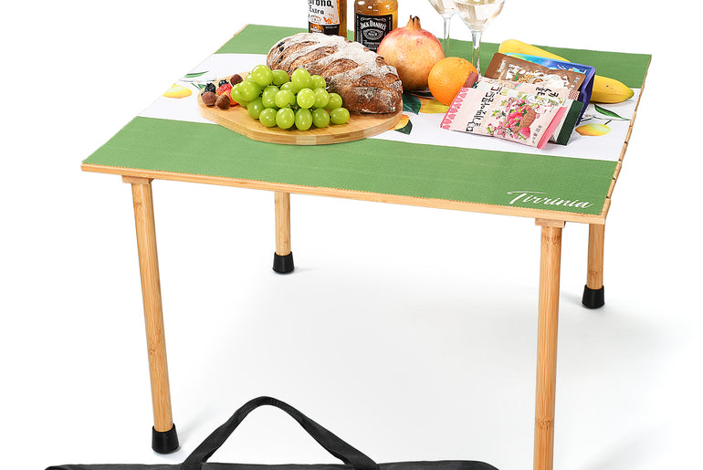 Tirrinia Foldable Picnic Table with Carrying Bag 26" x 26"