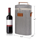 Tirrinia 2 Bottle Wine Carrier for Picnic