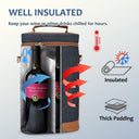 Tirrinia 2 Bottle Insulated Wine Glass Gift Bag