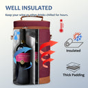 Tirrinia 2 Bottle Insulated Wine Glass Gift Bag