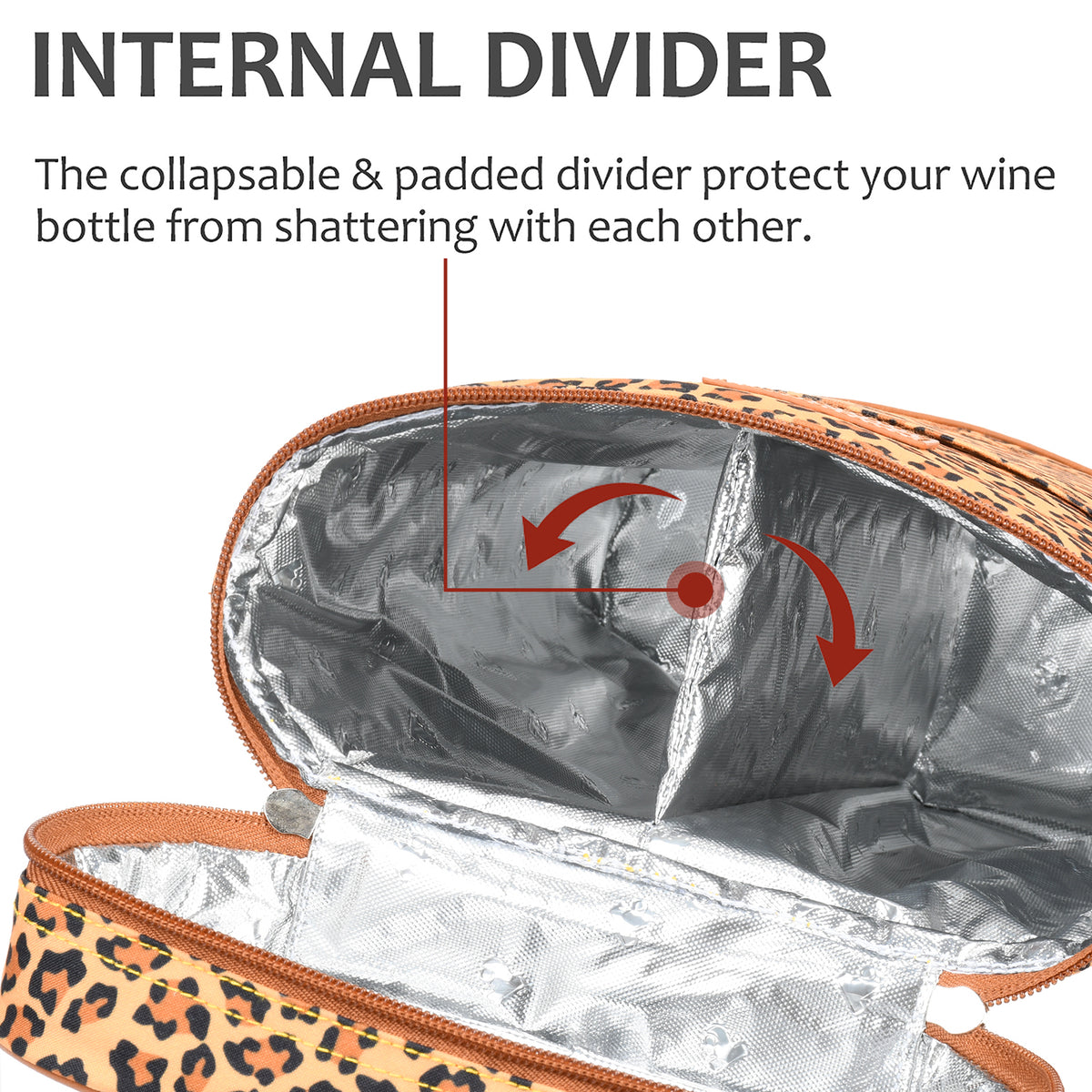 Tirrinia 2 Bottle Insulated Wine Glass Gift Bag