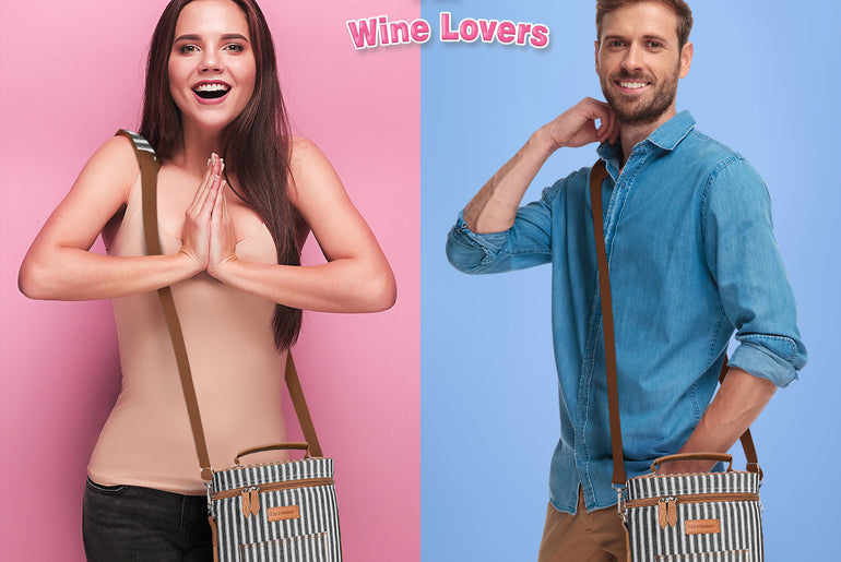 Tirrinia 2 Bottle Insulated Wine Glass Gift Bag