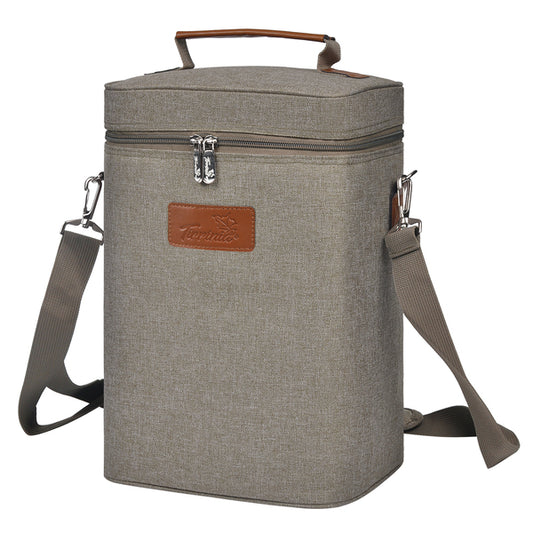 Tirrinia 4 Bottle Wine Cooler Tote Bag for Wine Travel