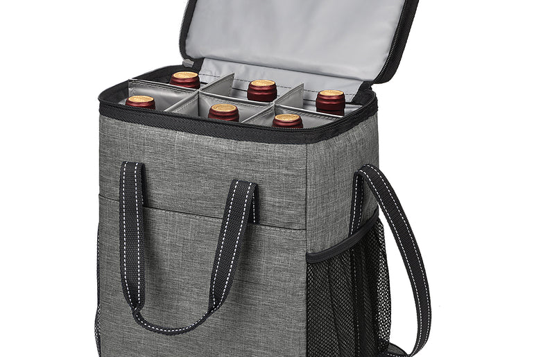 Kato by Tirrinia 6 Bottle Wine Cooler Bag for Wine Tasting