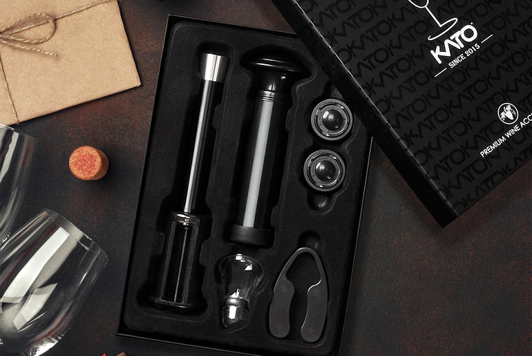 Kato by Tirrinia 6pcs Air Pressure Wine Opener for Family Party