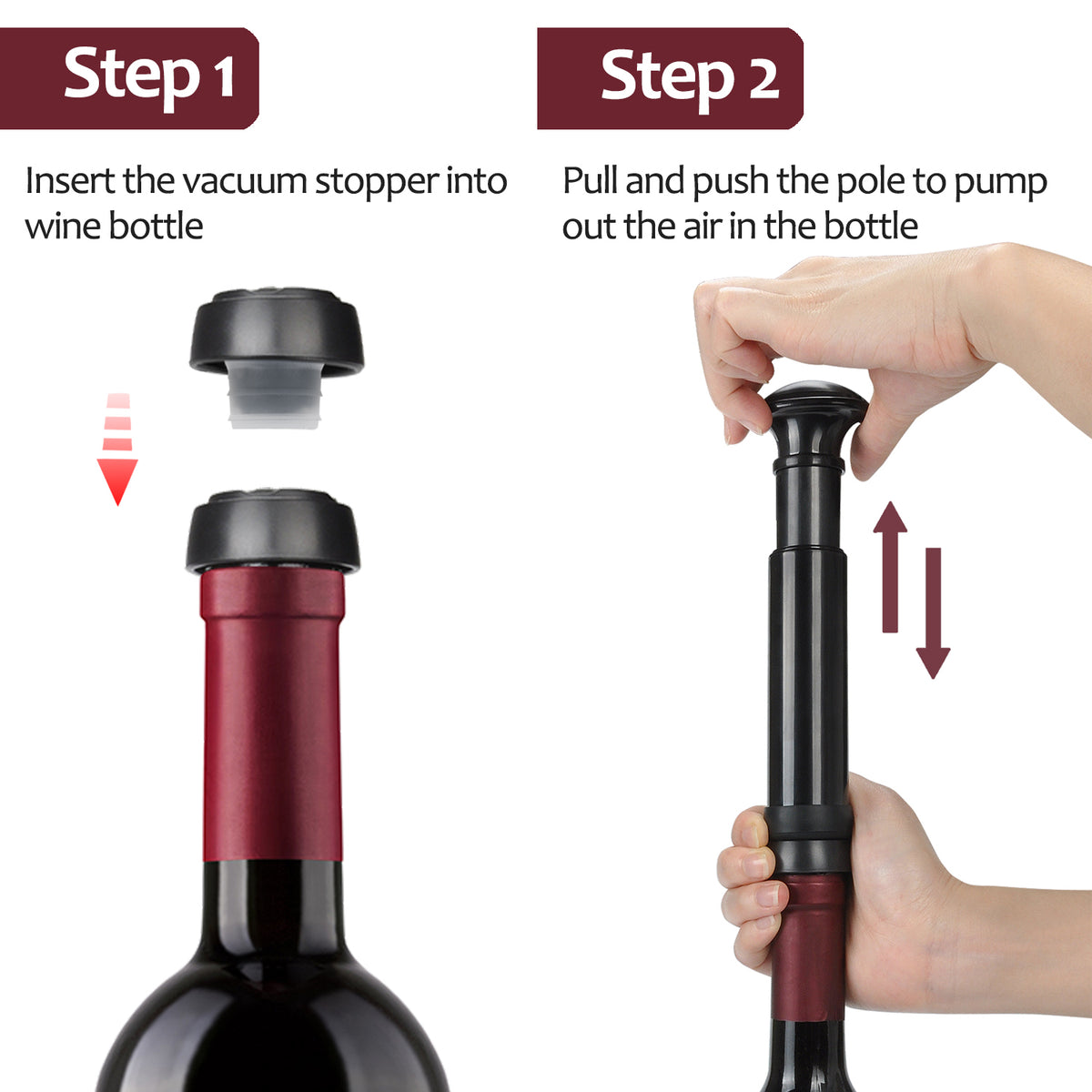 Kato by Tirrinia 6pcs Air Pressure Wine Opener for Family Party