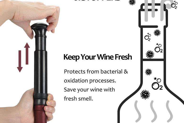 Kato by Tirrinia 6pcs Air Pressure Wine Opener for Family Party