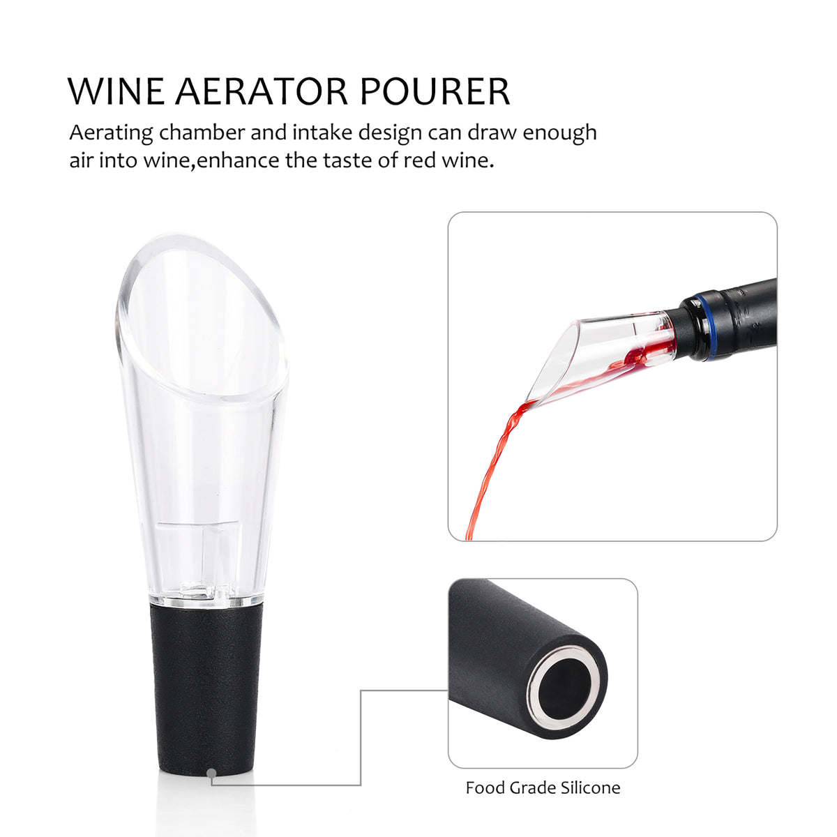 Kato by Tirrinia 6pcs Air Pressure Wine Opener for Family Party