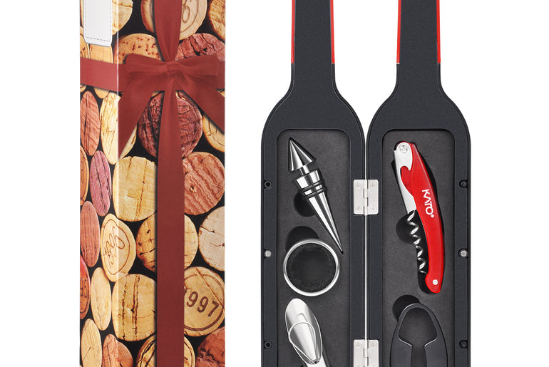 Kato by Tirrinia 5Pcs Wine Bottle Opener Set with Gift Case