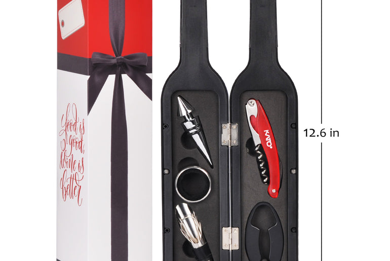 Kato by Tirrinia 5Pcs Wine Bottle Opener Set with Gift Case