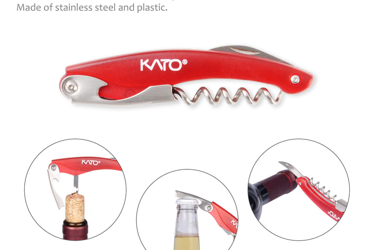 Kato by Tirrinia 5Pcs Wine Bottle Opener Set with Gift Case
