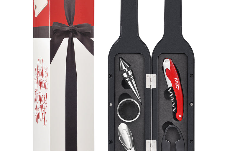 Kato by Tirrinia 5Pcs Wine Bottle Opener Set with Gift Case