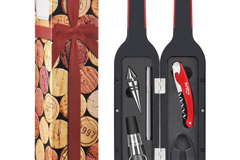 Kato by Tirrinia 5Pcs Wine Bottle Opener Set with Gift Case