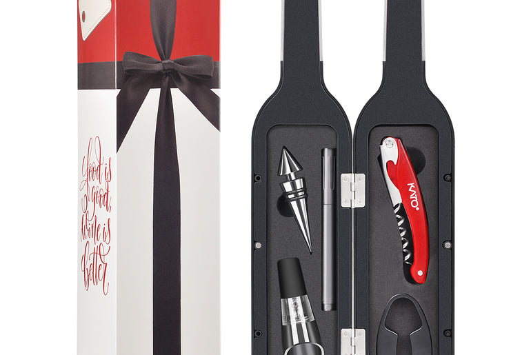 Kato by Tirrinia 5Pcs Wine Bottle Opener Set with Gift Case