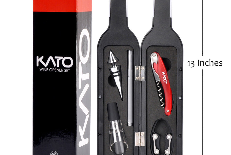 Tirrinia 5-Piece Wine Opener Gift Set – Elegant Wine Accessories Gift Box front view