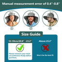 Solaris Unisex Outdoor Sun Protection Fishing Cap with Neck Flap Wide Brim Mesh Hat for Travel Camping Hiking Hunting size ch