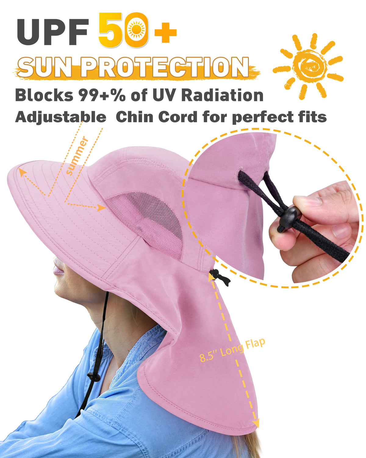 Tirrinia Women's Hiking Hat Wide Brim