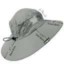 Solaris Outdoor Wide Brim Sun Hats Blocking UV Protection Cap UPF 50+ Foldable Mesh Net for Finishing, Hiking, Camping back v