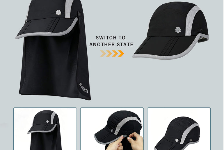 Solaris UPF 50+ Running Cap – Lightweight Foldable Breathable Sports Hat detail view