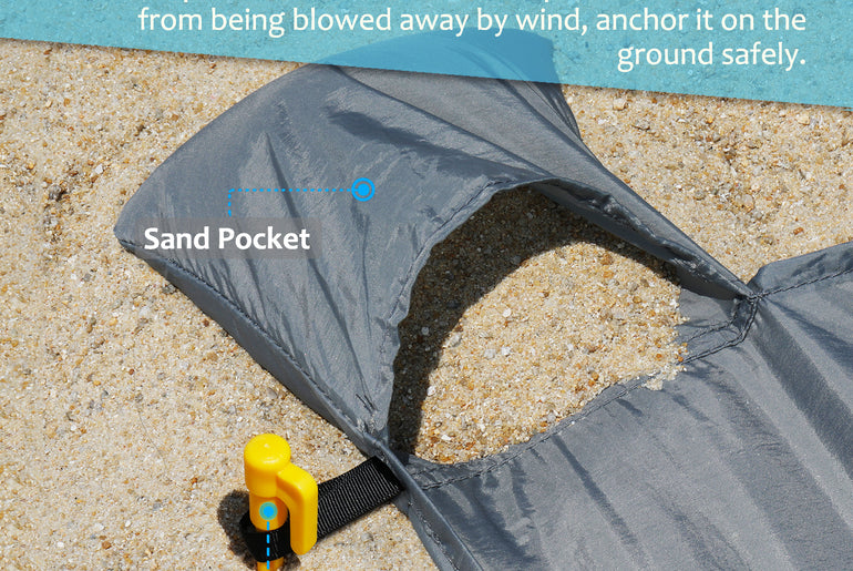 Extra Large Sandfree Beach Blanket front view