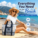 Tirrinia Mesh Beach Tote Cooler Bag