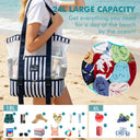 Tirrinia Mesh Beach Tote Cooler Bag