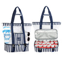 Tirrinia Mesh Beach Bag with Cooler Compartment, Extra Large Totes for Beach  Travel, Functional Fashion Beach Bag for Women
