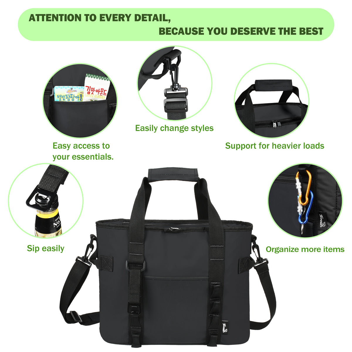 Tirrinia 20 Cans Insulated Soft Cooler Bag