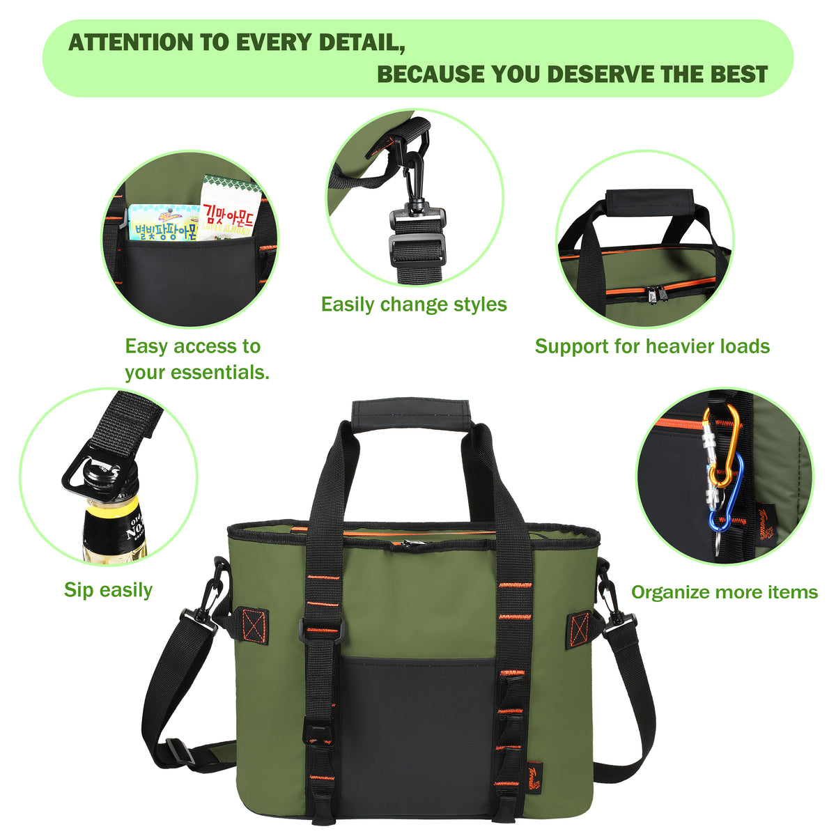 Tirrinia 20 Cans Insulated Soft Cooler Bag
