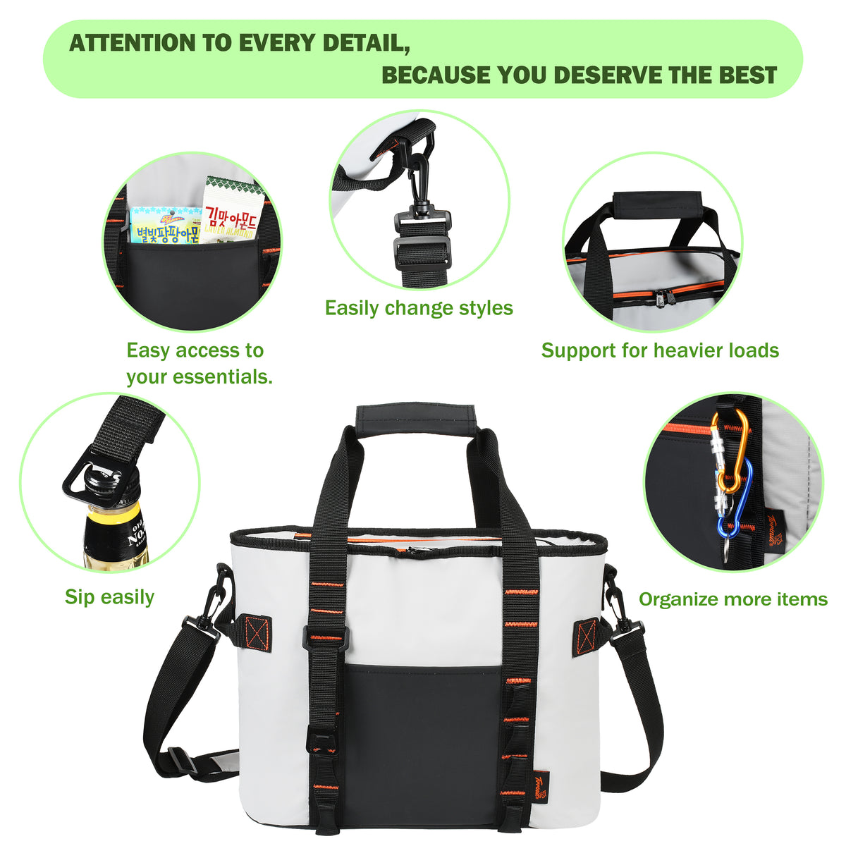 Tirrinia 20 Cans Insulated Soft Cooler Bag
